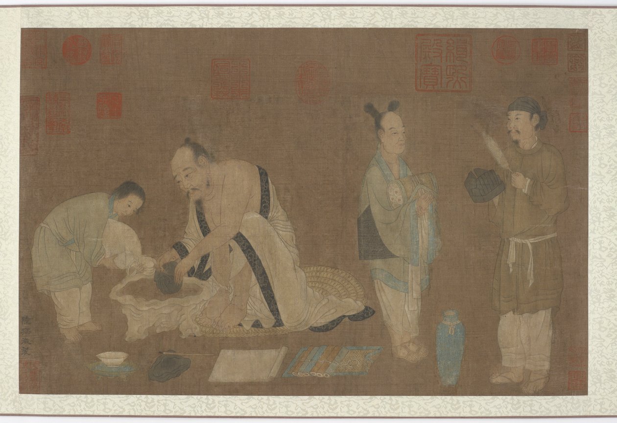 Scholar and Attendants by Unbekannt