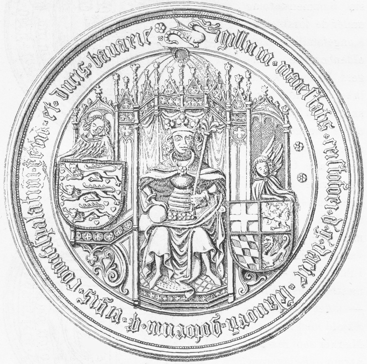Seal with Portrait of Christopher of Bavaria by Unbekannt