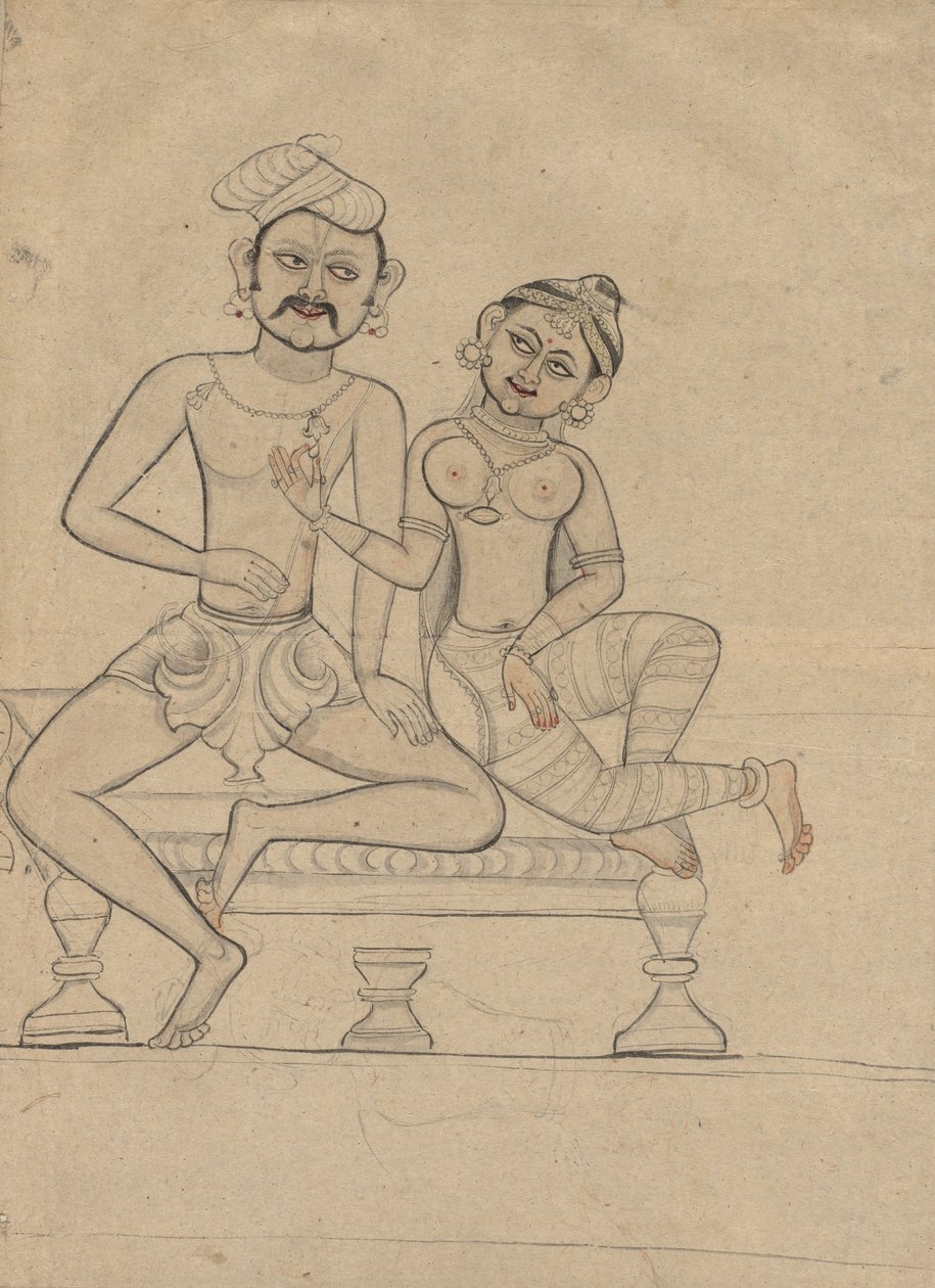 Seated Couple, c. 1800 by Unbekannt