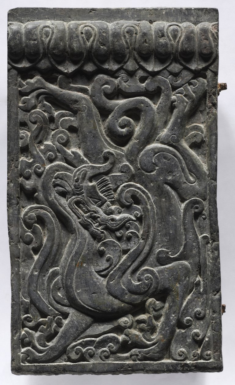Section of a Coffin Platform: Dragon by Unbekannt