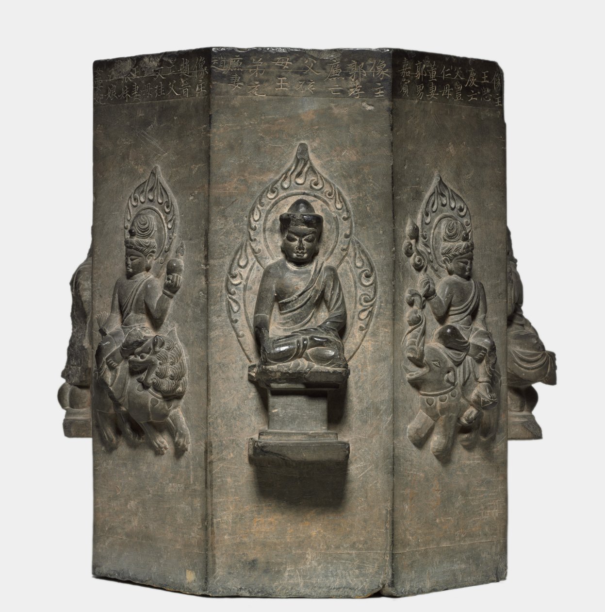Section of a Dharani Pillar, Tang dynasty by Unbekannt