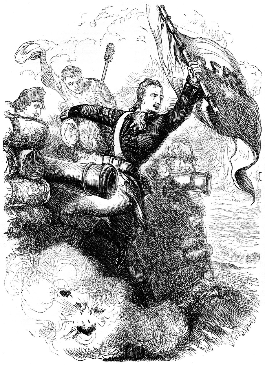 Sergeant Jasper Recovering the Flag by Unbekannt