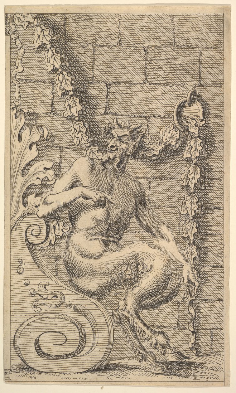Sitting Satyrs by Unbekannt