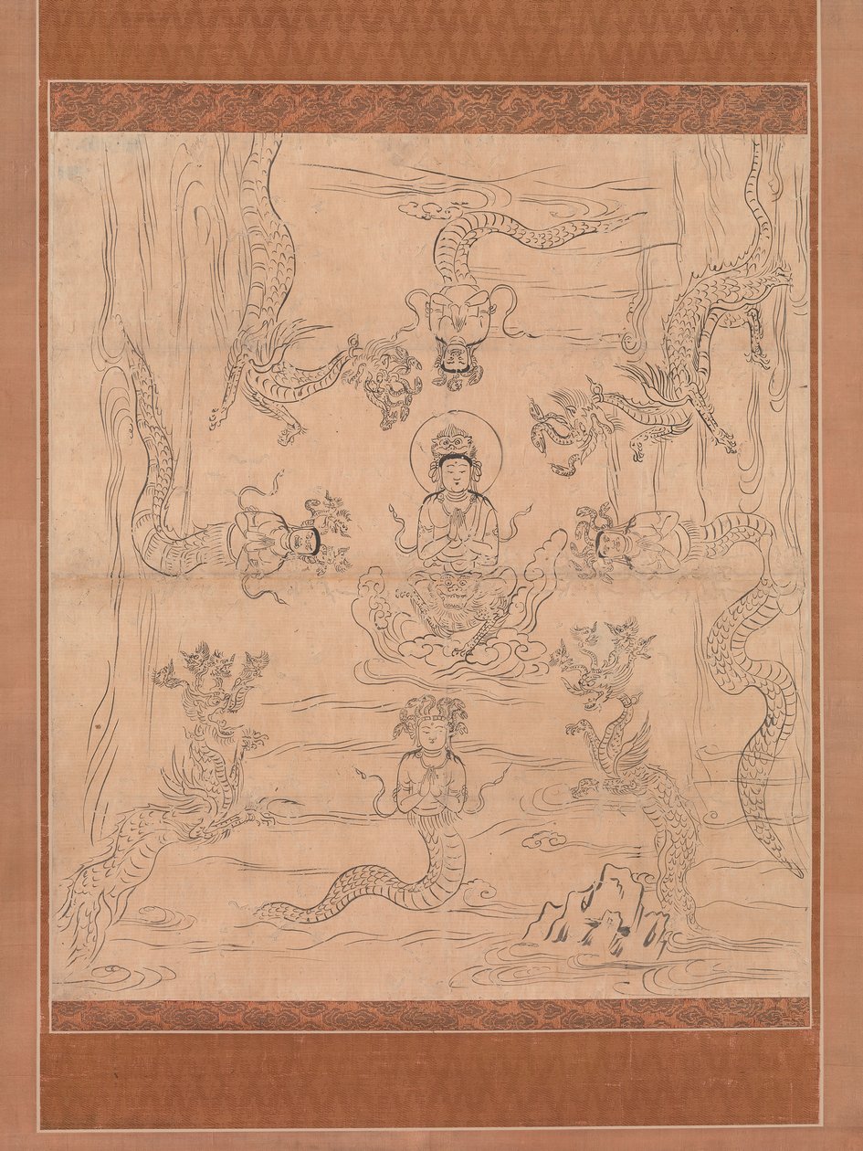 Sketch of an Inviting Rain Mandala, 12th century by Unbekannt