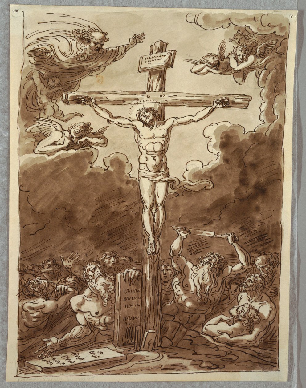 The Crucifixion (Study after Ludovica Carracci) by Unbekannt