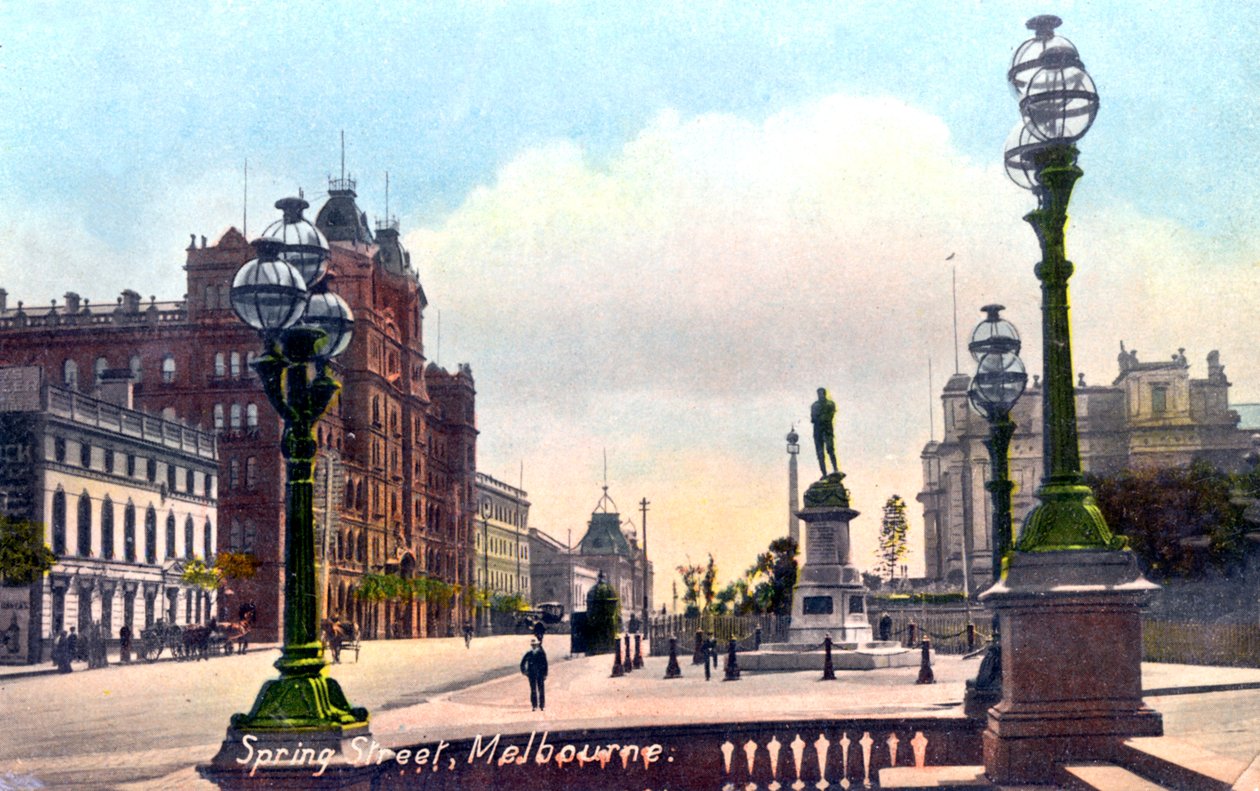 Spring Street, Melbourne, Australia by Unbekannt