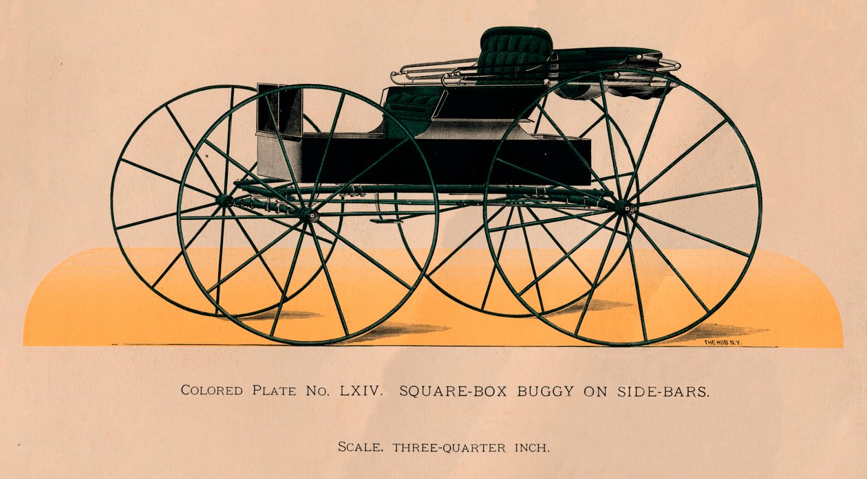 Square-Box Buggy On Side-Bars by Unbekannt