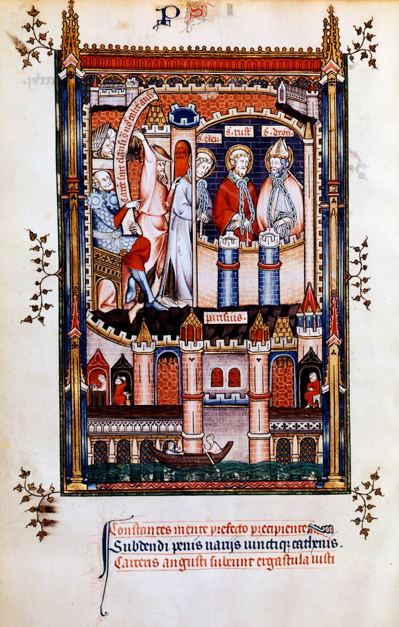 St. Denis in Chains, 1317 by Unbekannt