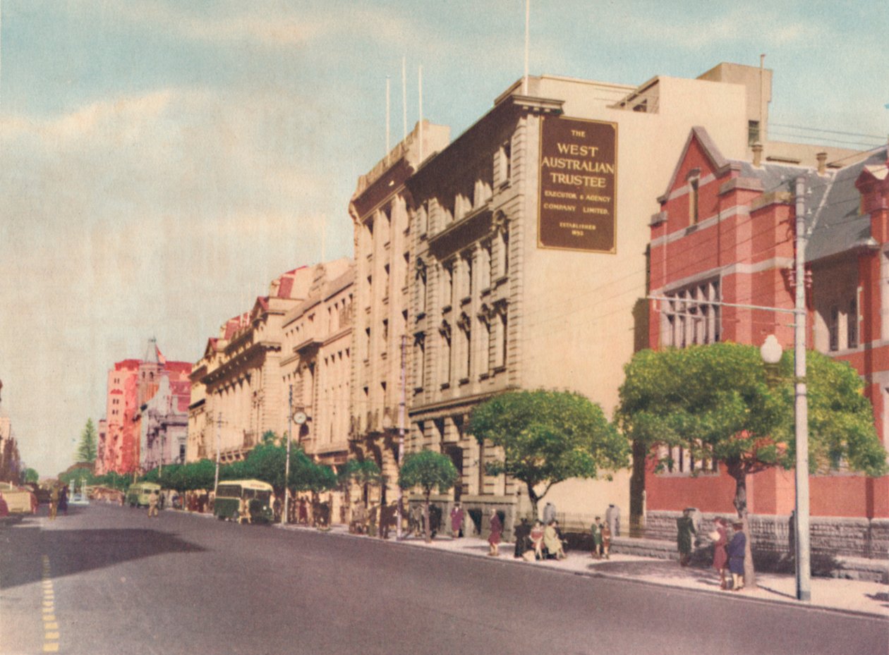 St. Georges Terrace, c. 1947 by Unbekannt