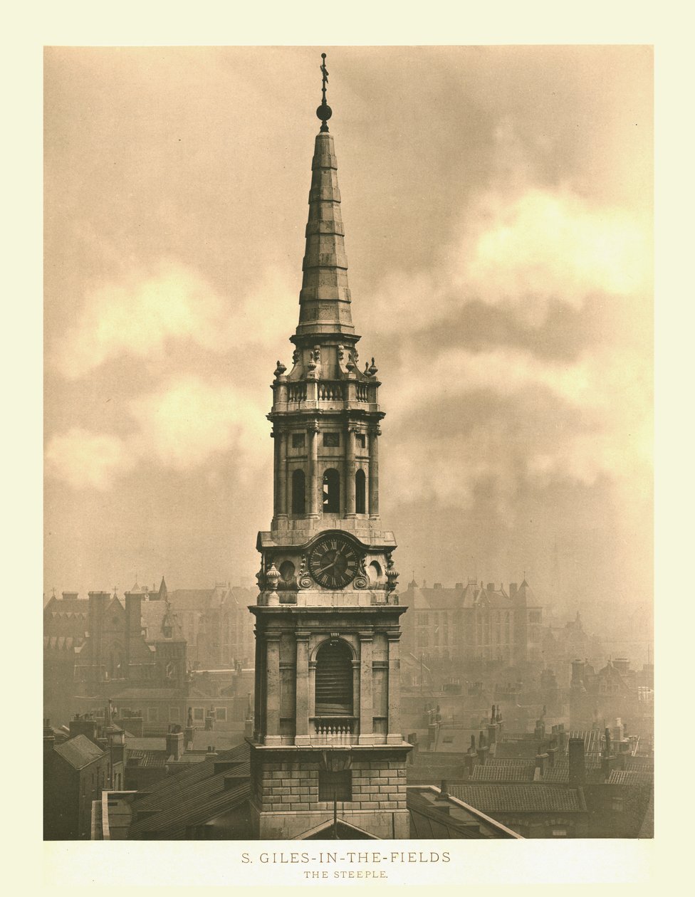 St Giles-in-the-Fields, The Steeple by Unbekannt