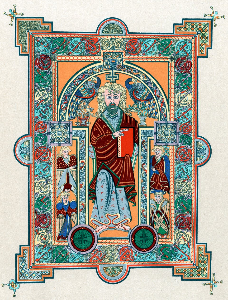 St Matthew from the Book of Kells by Unbekannt