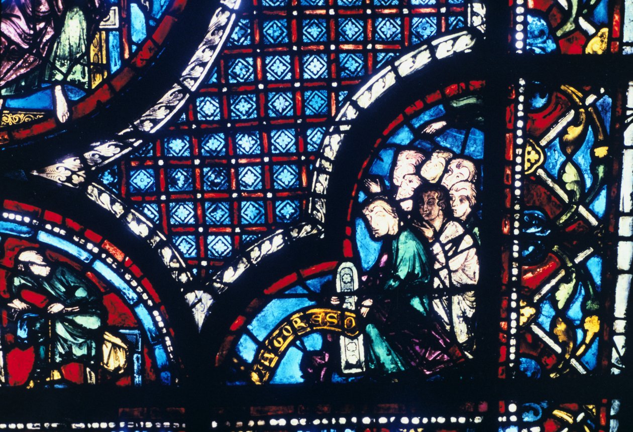 Stained Glass, Chartres Cathedral, France by Unbekannt
