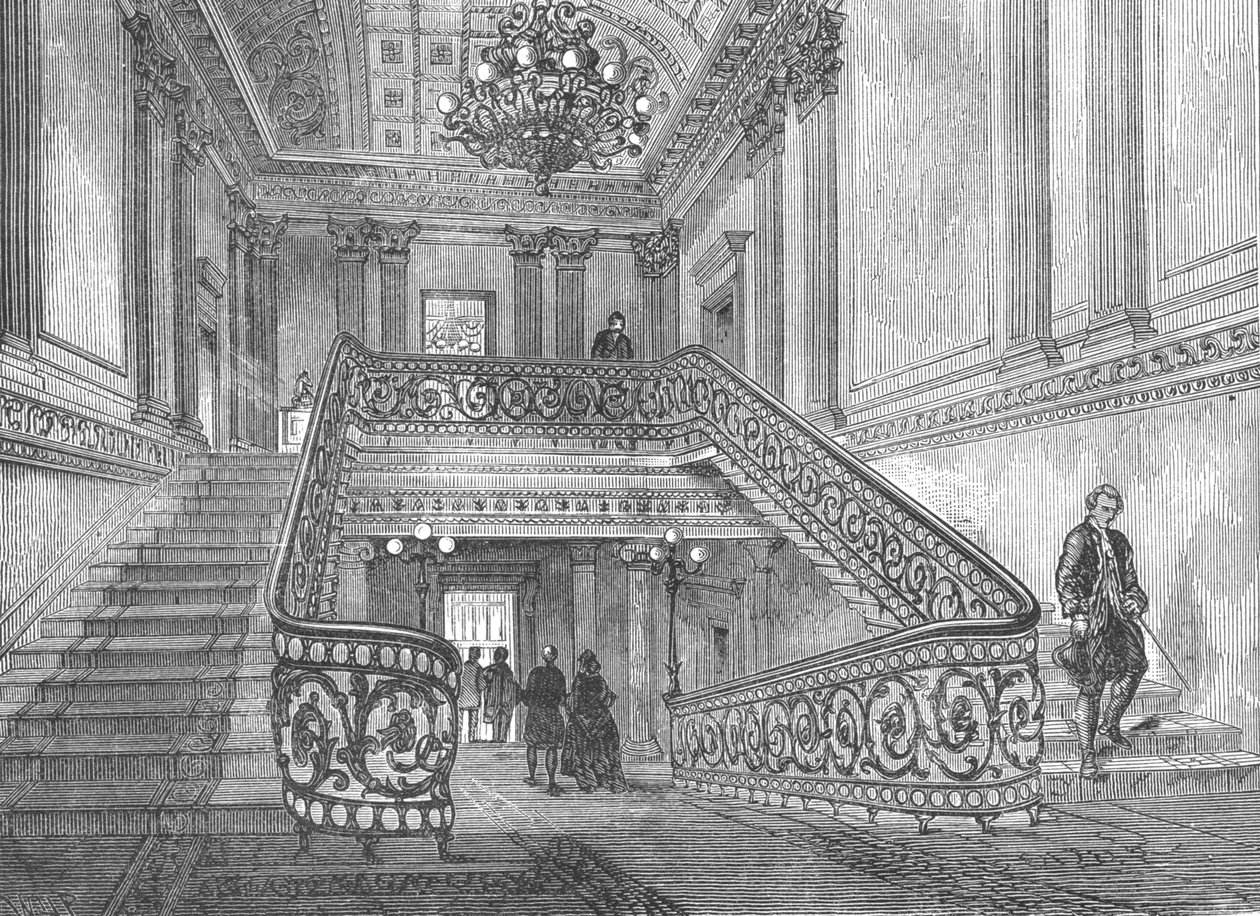 Staircase in Northumberland House, 1897 by Unbekannt