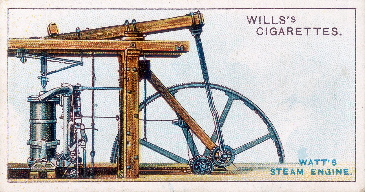 Steam engine by James Watt, 1915 by Unbekannt