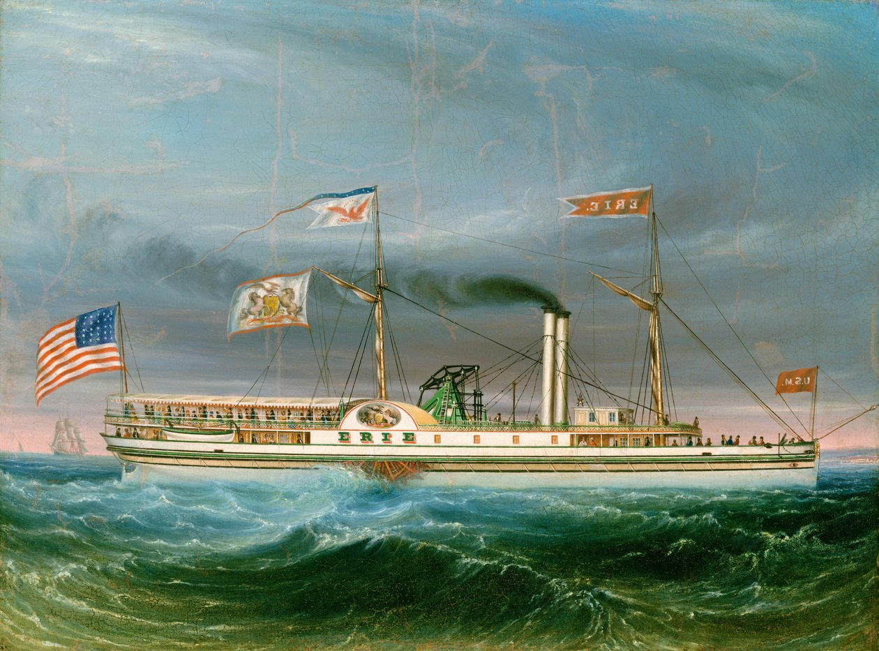 Steamship Erie, probably 1837 by Unbekannt