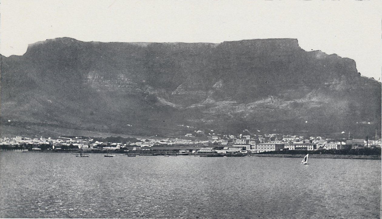 Table Mountain and Cape Town by Unbekannt