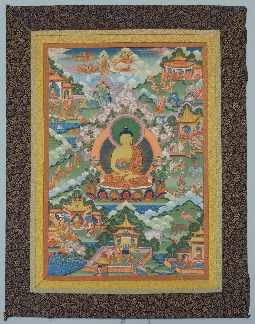 Tangka with Buddha by Unbekannt