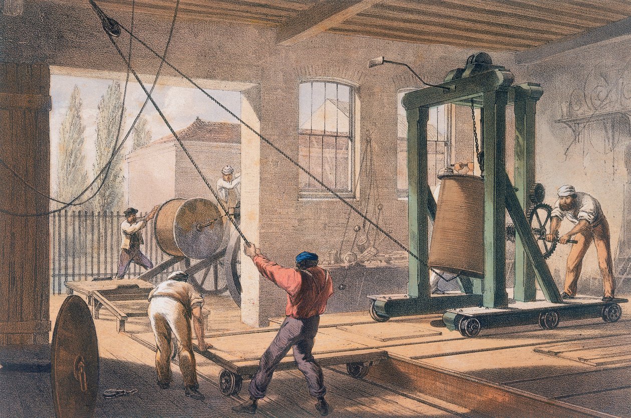 Telegraph Wire at the Greenwich Works by Unbekannt
