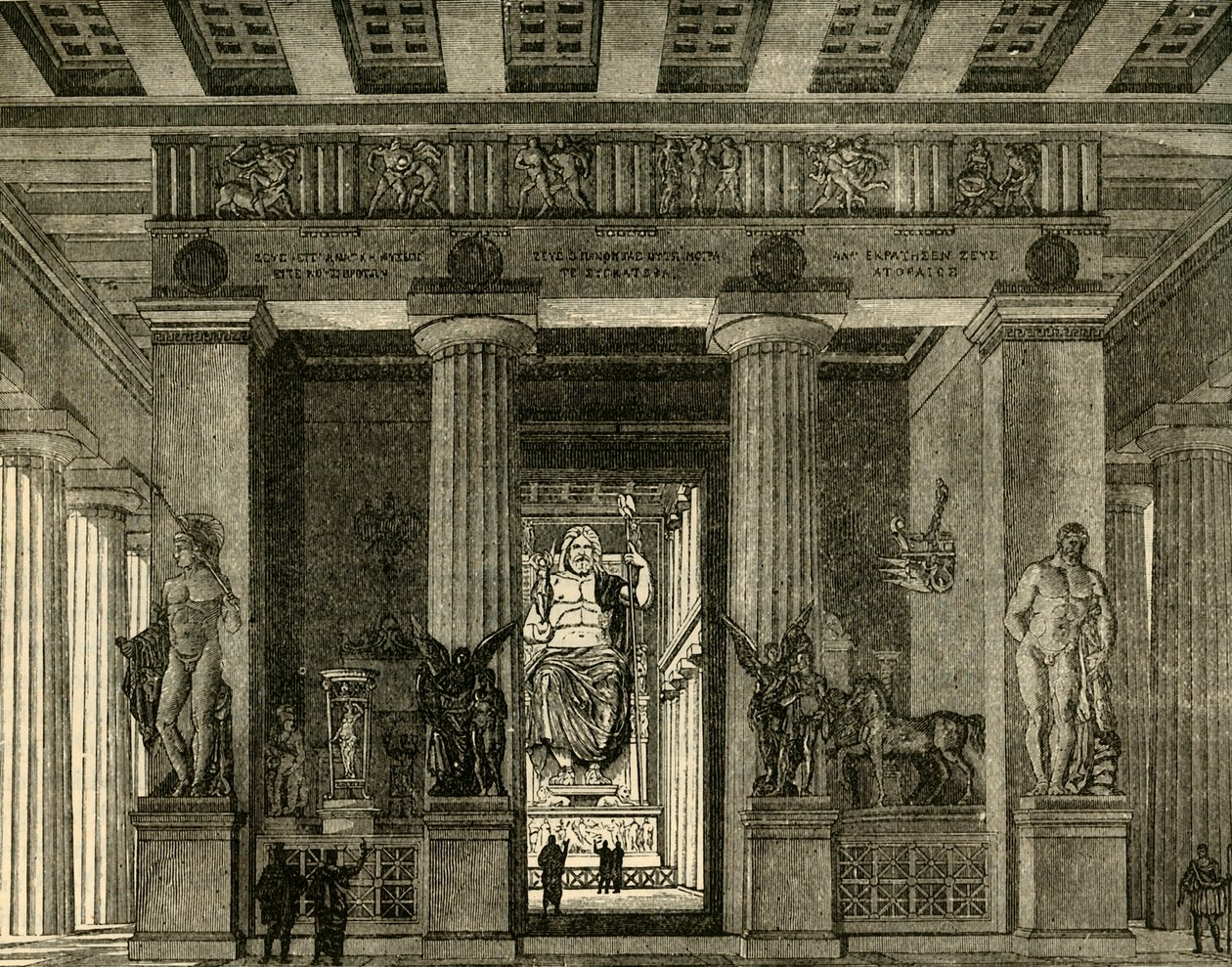 Temple at Olympia (Restored) by Unbekannt