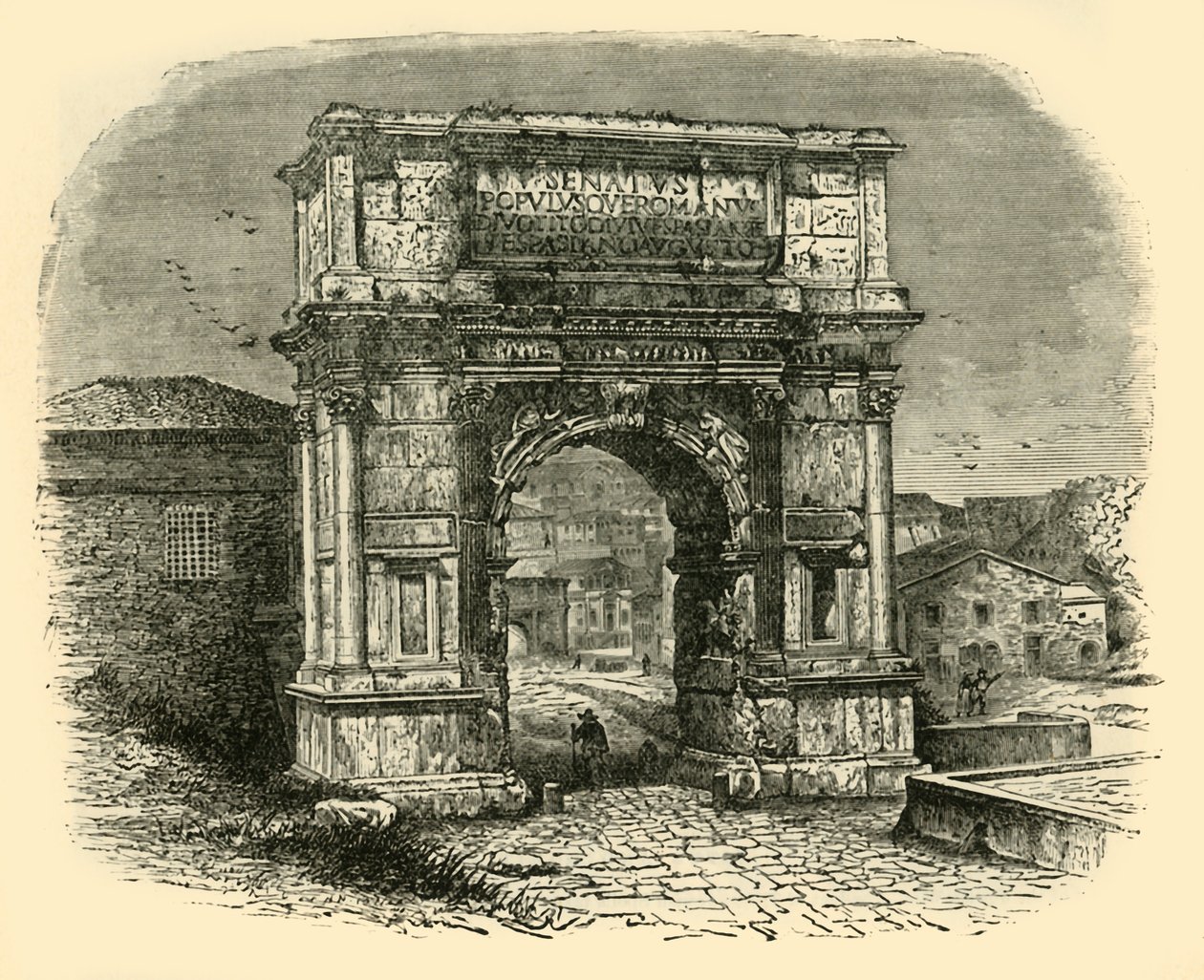 The Arch of Titus, Rome by Unbekannt