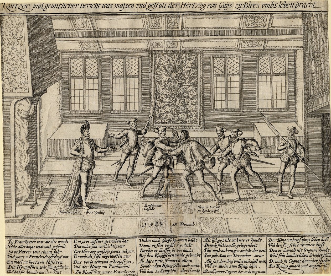 The Assassination of the Duke of Guise by Unbekannt