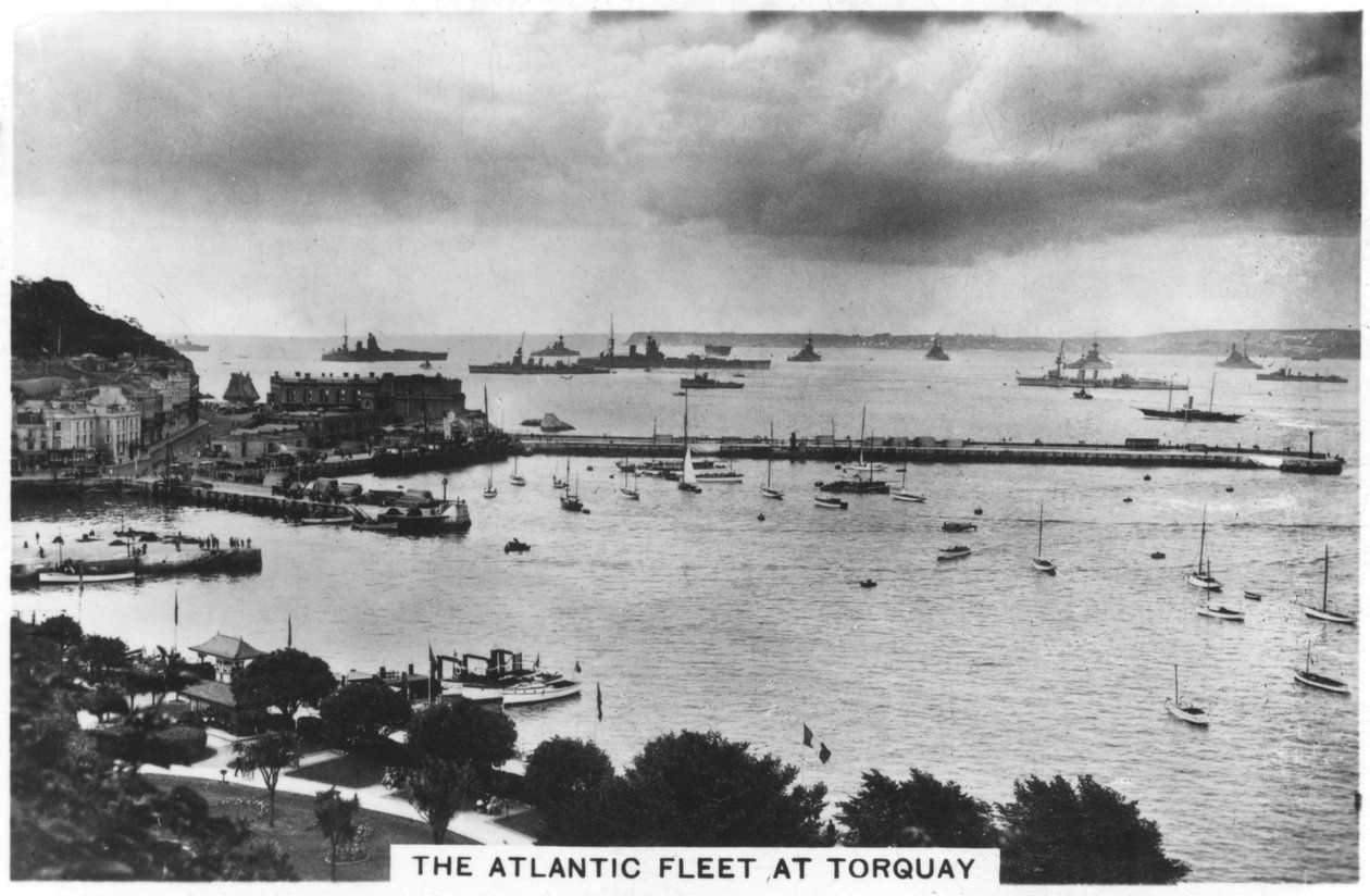 The Atlantic fleet at Torquay by Unbekannt