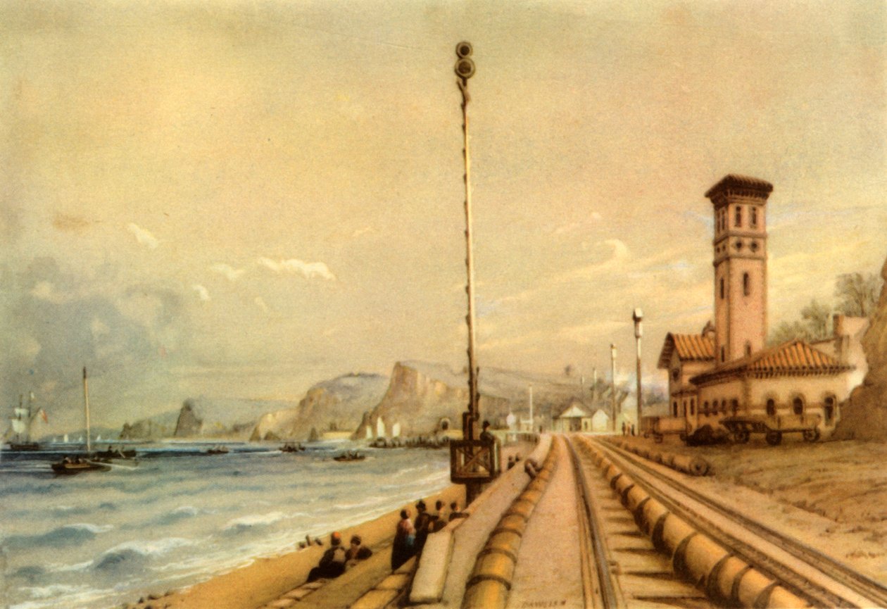 The Atmospheric Railway at Dawlish by Unbekannt
