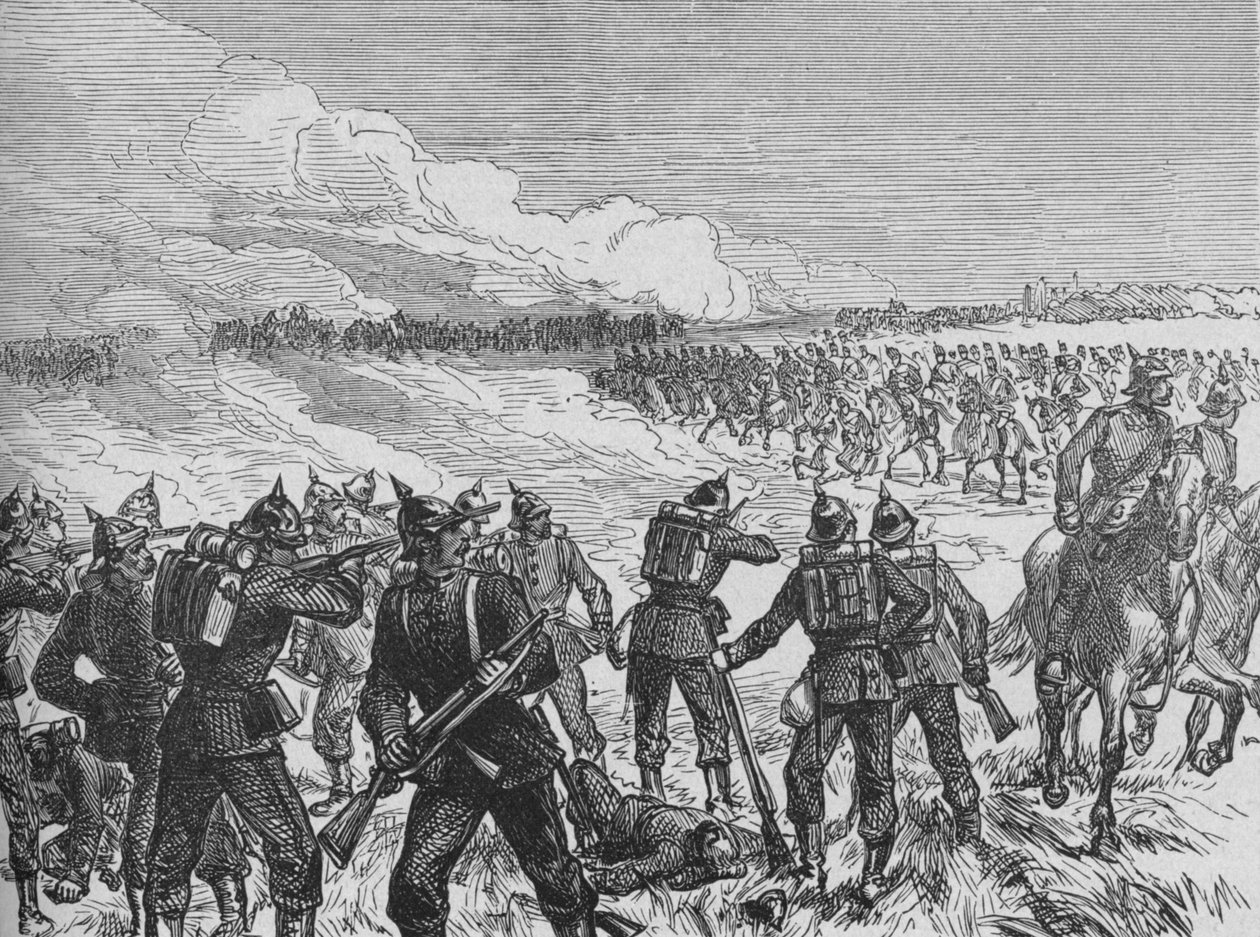 The Battle of Langensalza by Unbekannt