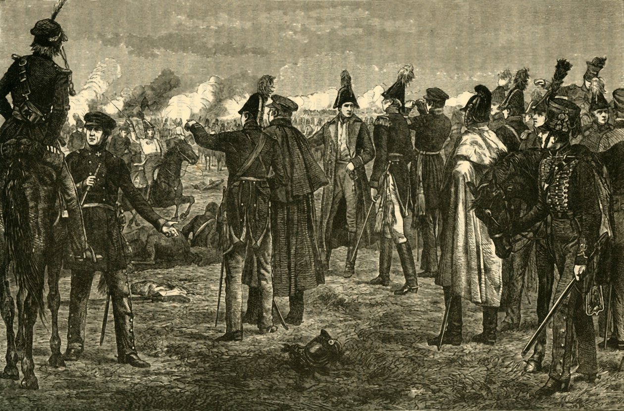 The Battle of Leipzig by Unbekannt