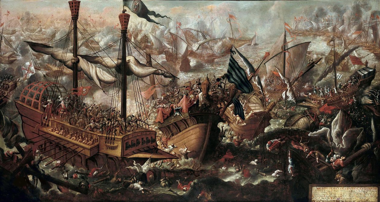The Battle of Lepanto by Unbekannt