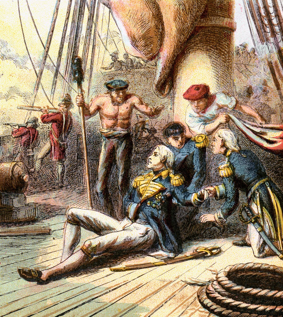 The Battle of Trafalgar, 1805 by Unbekannt