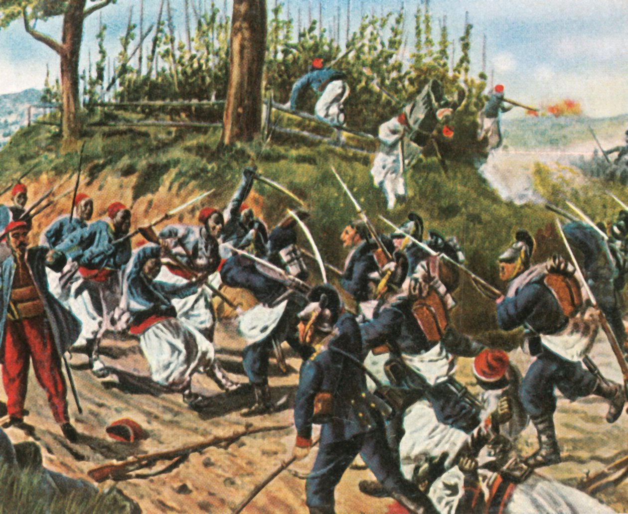 The Bavarians at Weissenburg, 4 August 1870 by Unbekannt
