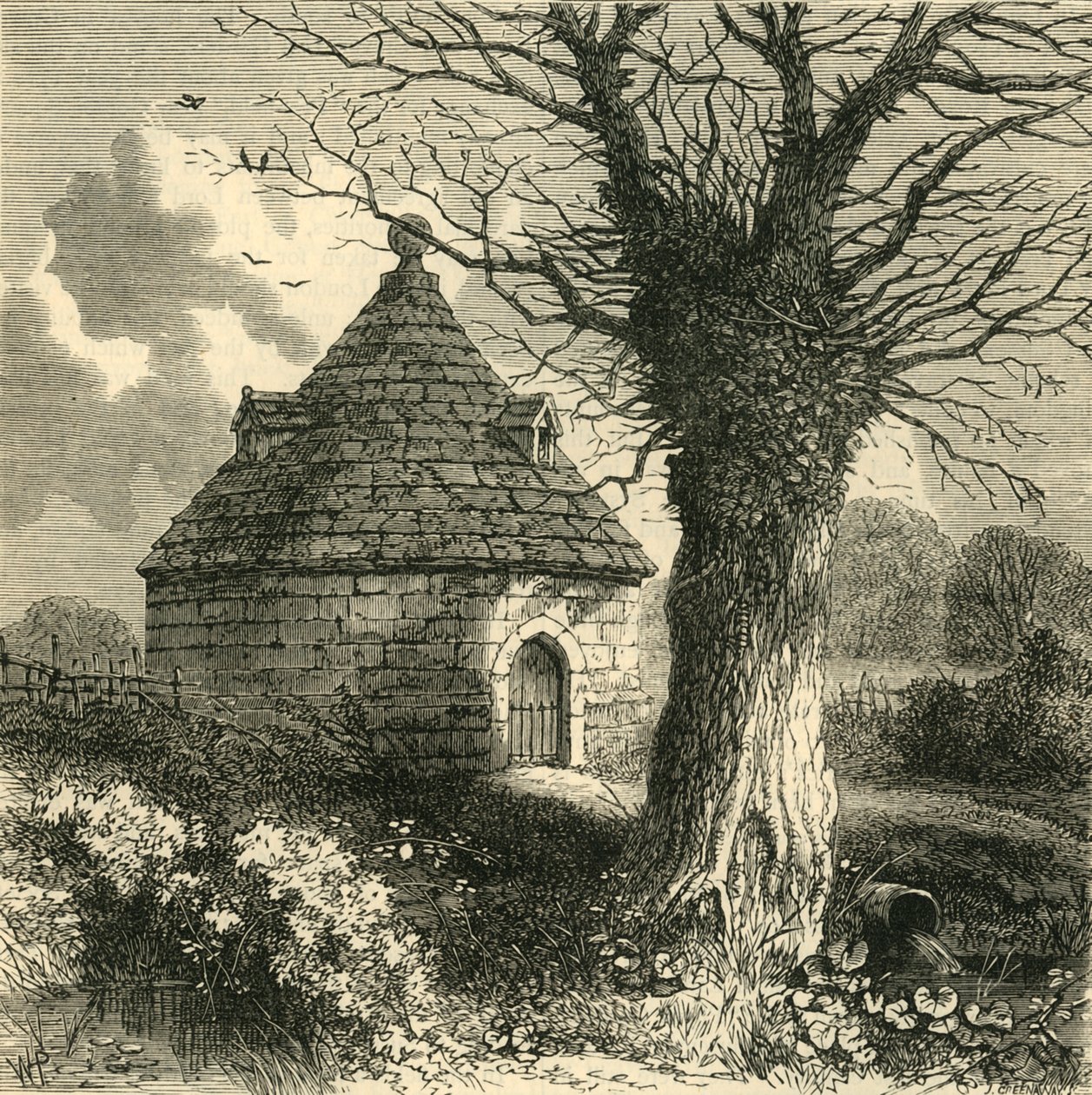 The Bayswater Conduit in 1798 by Unbekannt