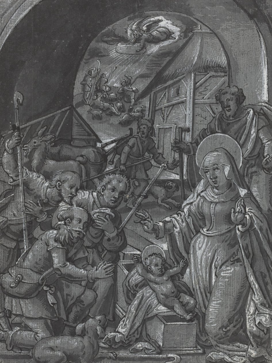 The Birth of Christ [verso] by Unbekannt