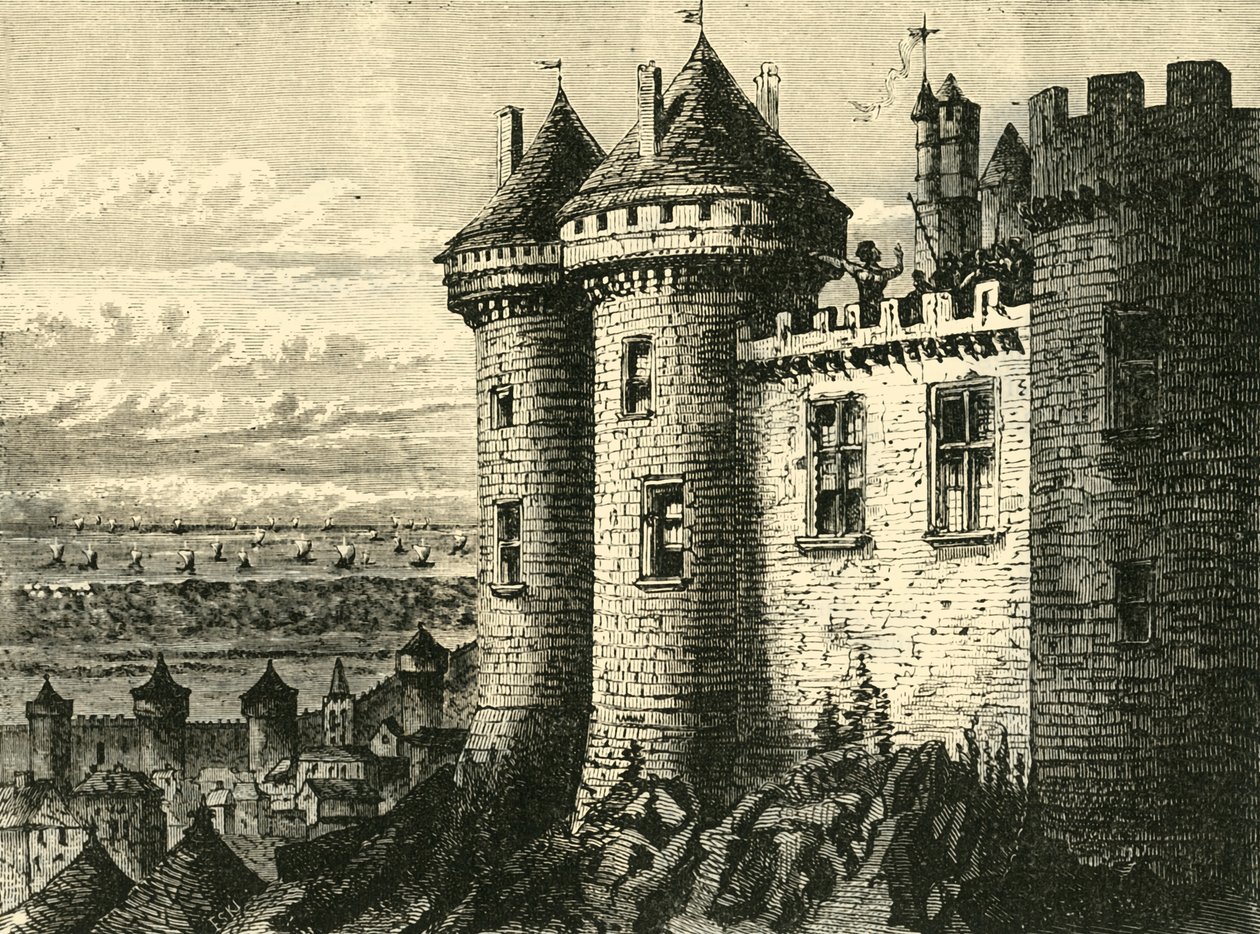 The Castle of Hennebon by Unbekannt
