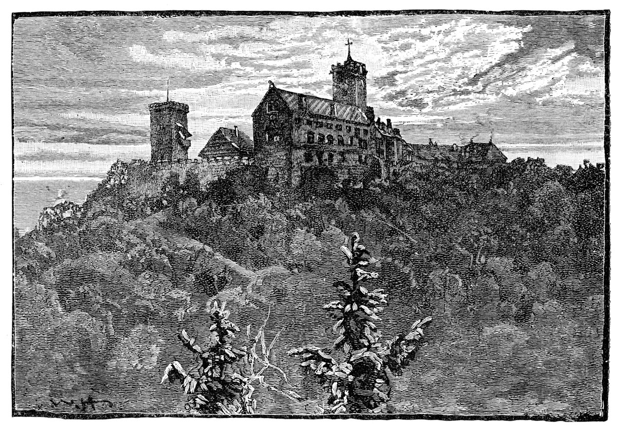 The Castle of Wartburg by Unbekannt