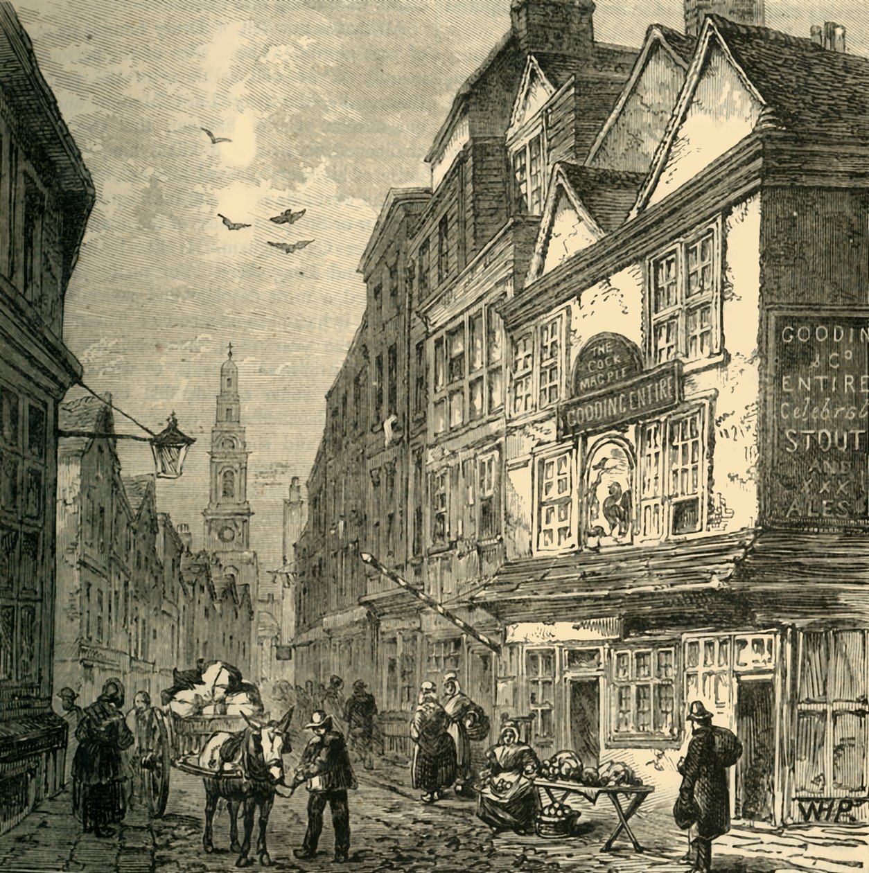 The Cock and Magpie, Drury Lane by Unbekannt