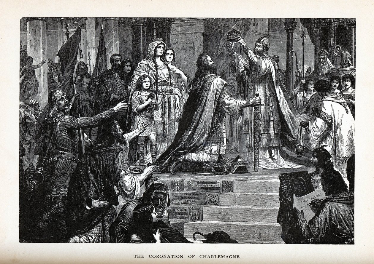 The Coronation of Charlemagne by Unbekannt