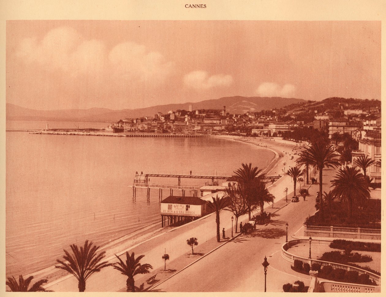 The Croisette and Mont Chevalier, Cannes by Unbekannt