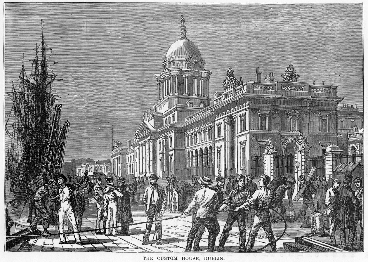 The Custom House, Dublin by Unbekannt