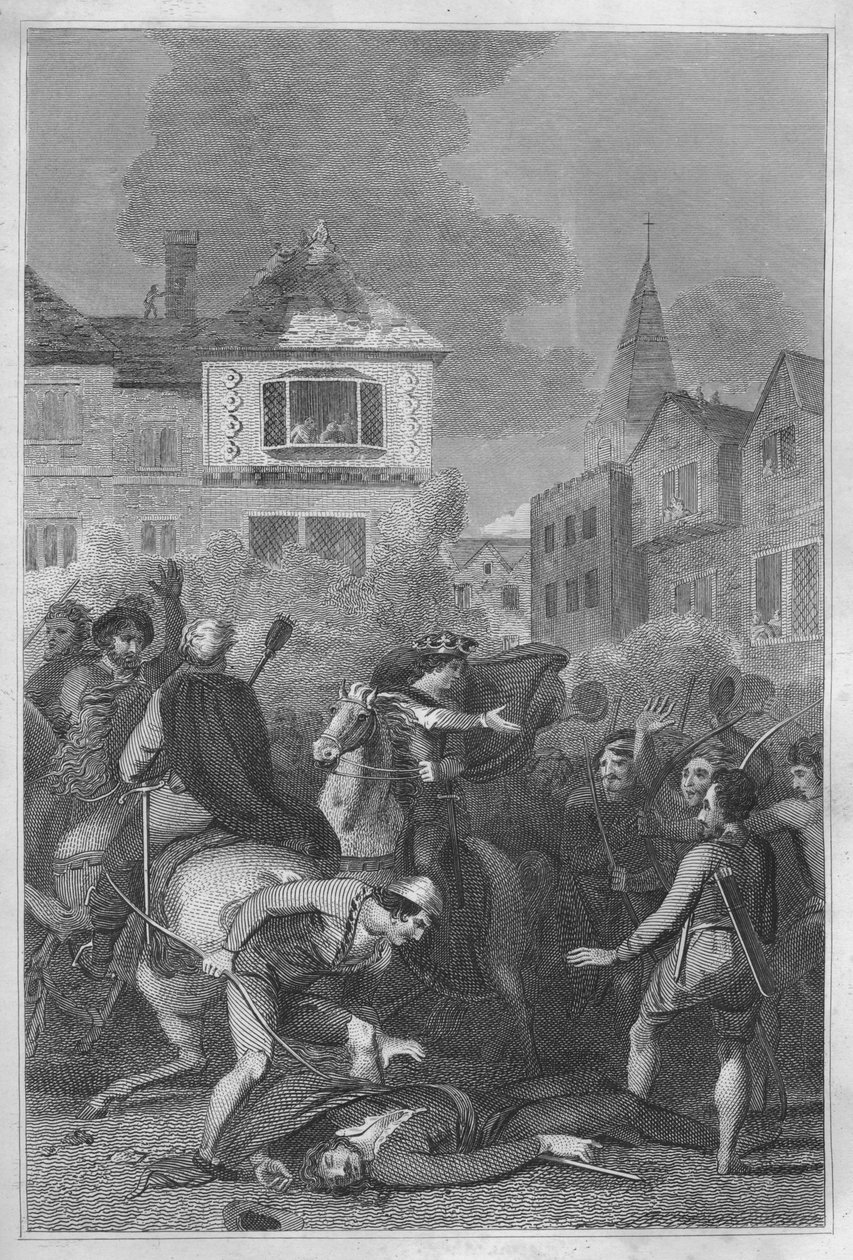 The Death of Wat Tyler, 1838 by Unbekannt