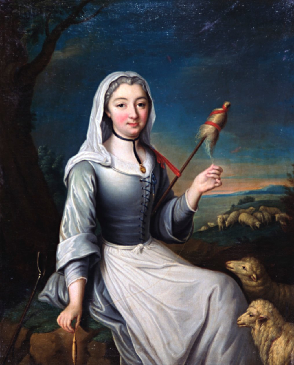 The Duchess of Villais in Costume, 18th Century by Unbekannt