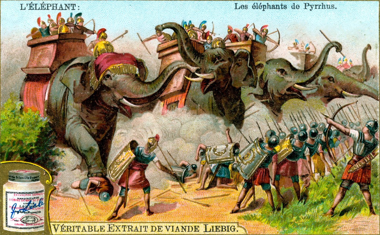 The Elephants of Pyrrhus, c1900 by Unbekannt