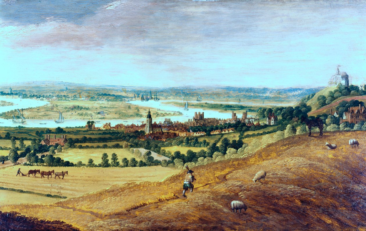 The Environs of London from Greenwich by Unbekannt