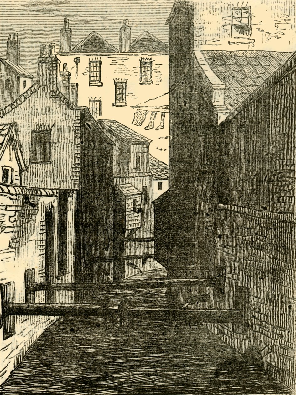 The Fleet Ditch, from the Red Lion by Unbekannt