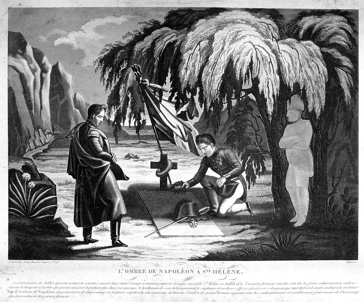 The Ghost of Napoleon on St Helena, c1825 by Unbekannt