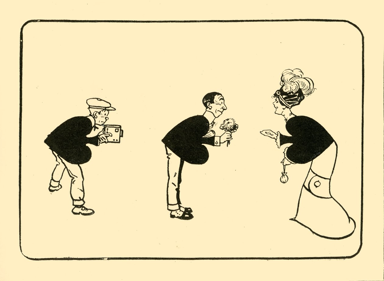 The Greeting on the three of spades, 1910 by Unbekannt
