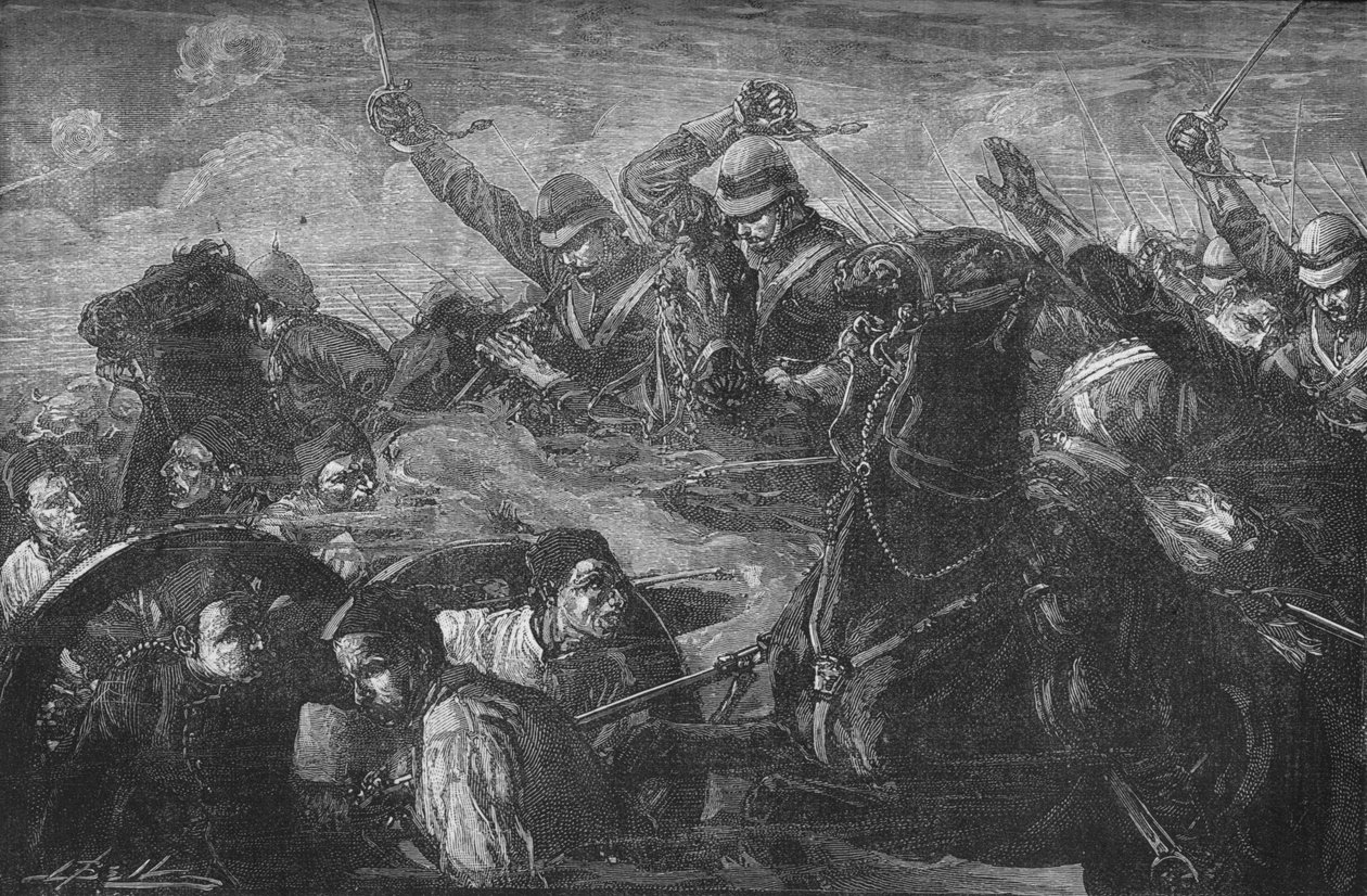 The Guards Charging the Guns at Kassassin, c1882 by Unbekannt
