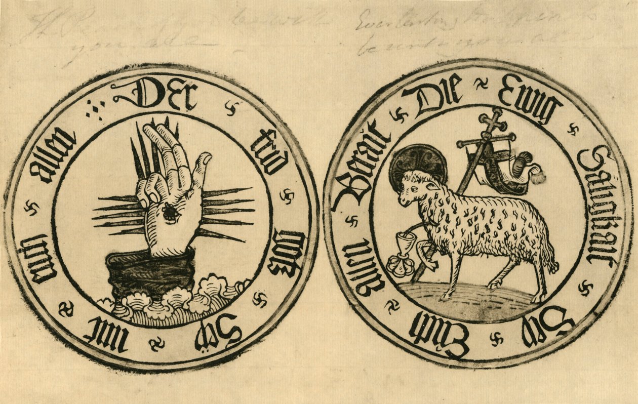 The Hand of God and Agnus Dei by Unbekannt