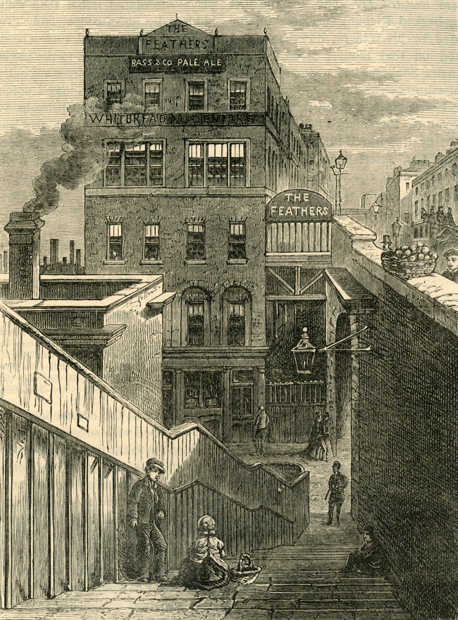 The Houses in Waterloo Bridge Road, c1878 by Unbekannt